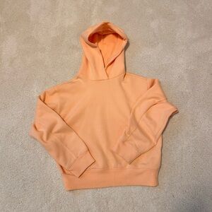 Light Orange Cropped Hoodie